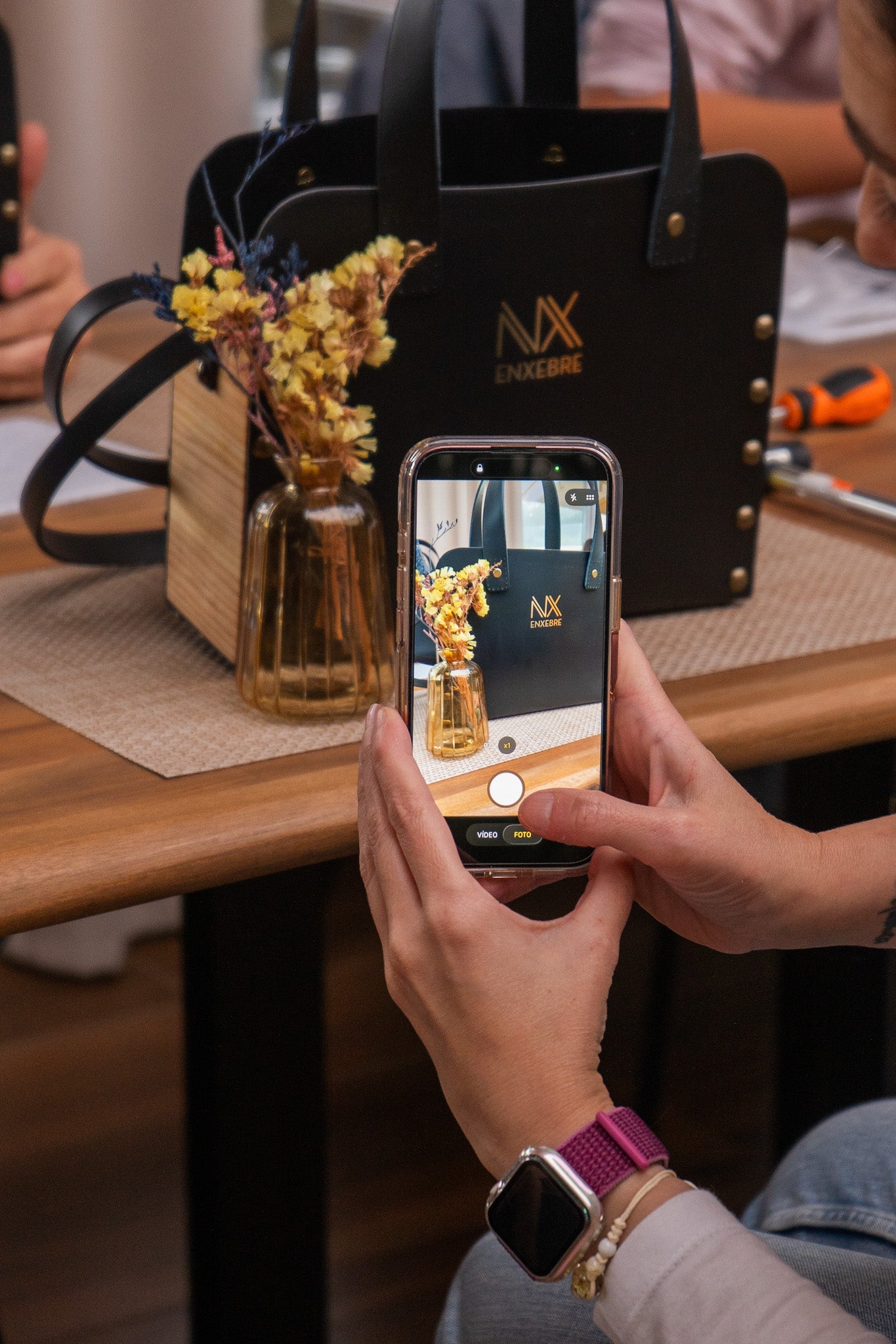 Taller de bolso sin costuras